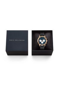 Daniel Wellington Zegarek Iconic Chronograph St Mawes Arctic Panda DW00100877 Czarny. Kolor: czarny. Materiał: skóra #4