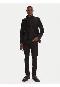 Karl Lagerfeld - KARL LAGERFELD Marynarka Glory 155220 554023 Czarny Regular Fit. Typ kołnierza: dekolt w karo. Kolor: czarny. Materiał: bawełna #5