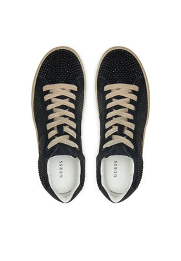 Guess Sneakersy FLPTOD SUE12 Czarny. Kolor: czarny. Materiał: skóra