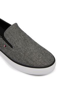 TOMMY HILFIGER - Tommy Hilfiger Tenisówki Harlem Core Ii Slip On Chambray FM0FM05819 Szary. Zapięcie: bez zapięcia. Kolor: szary. Materiał: materiał #6