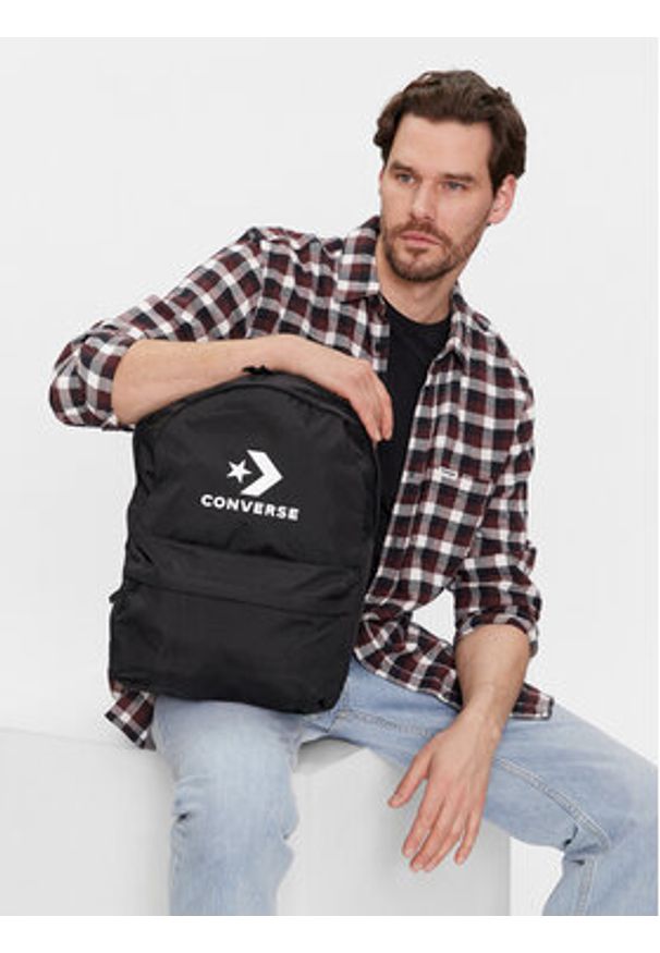 Converse Plecak Speed 3 Backpack Sc Large Logo 10025485-A04 Czarny. Kolor: czarny. Materiał: materiał