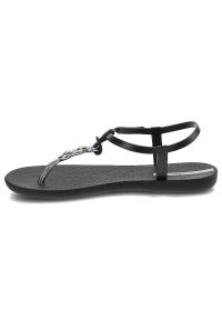 Czarne Sandały Ipanema Wodoodporne Sandały Damskie. Okazja: na spacer, na co dzień, na plażę. Kolor: czarny. Wzór: aplikacja. Sezon: lato. Styl: casual, sportowy, wakacyjny #5