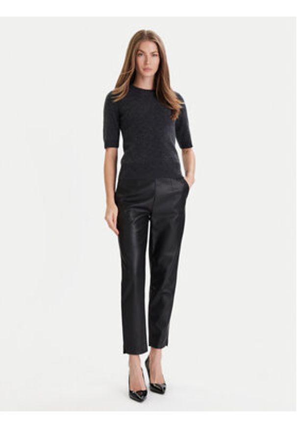 JOOP! Legginsy 58 254P58Patricia 30049668 Czarny Slim Fit. Kolor: czarny. Materiał: skóra