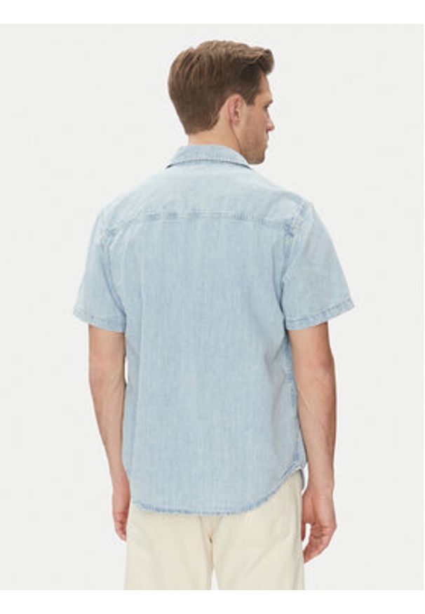 Calvin Klein Jeans Koszula jeansowa J30J327180 Niebieski Regular Fit. Kolor: niebieski. Materiał: bawełna