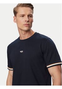 BOSS T-Shirt Iconic 50557198 Granatowy Regular Fit. Kolor: niebieski. Materiał: bawełna #2