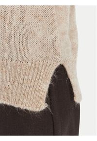 Kontatto Sweter 3M0915C Beżowy Regular Fit. Kolor: beżowy. Materiał: wełna #3