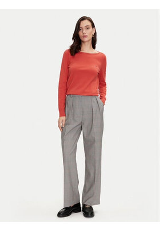 TOMMY HILFIGER - Tommy Hilfiger Spodnie materiałowe WW0WW42235 Szary Relaxed Fit. Kolor: szary. Materiał: syntetyk