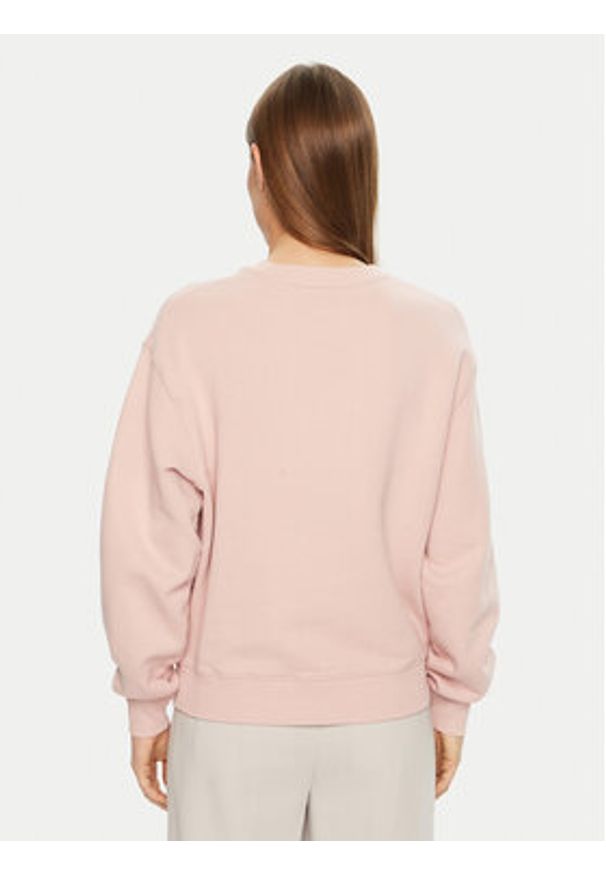 TOMMY HILFIGER - Tommy Hilfiger Bluza Modern Script WW0WW43844 Różowy Regular Fit. Kolor: różowy. Materiał: bawełna