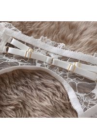 Intica - Komplet bielizny push-up z koronką czteroczęściowy Zenia. Kolor: biały. Materiał: koronka. Wzór: koronka #10