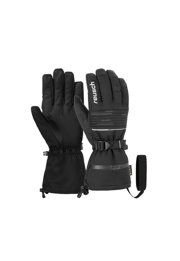 Rękawice narciarskie męskie Reusch Isidro z membraną Gore -Tex. Kolor: czarny, wielokolorowy, biały. Technologia: Gore-Tex. Sport: narciarstwo