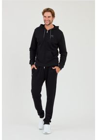 La Martina - LA MARTINA Czarna męska bluza Hooded Cot, Rozmiar M. Kolor: czarny #3