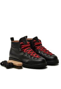 Fracap Trapery Magnifico M120 Czarny. Kolor: czarny. Materiał: skóra