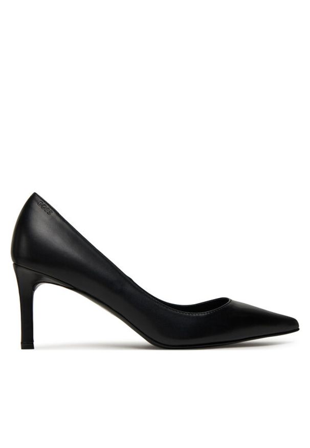 BOSS Szpilki Gracey 50548540 Czarny. Kolor: czarny. Materiał: skóra. Obcas: na szpilce