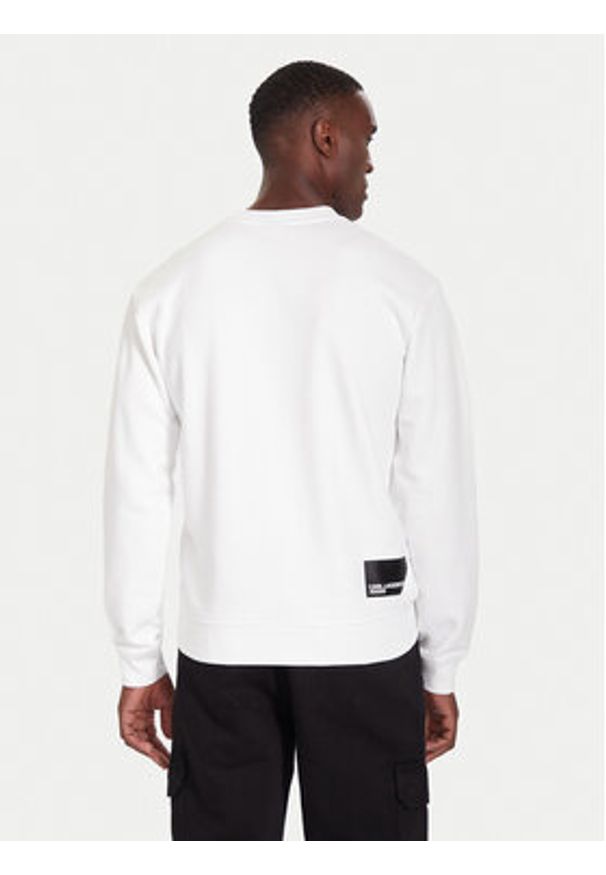 Karl Lagerfeld Jeans Bluza A1M20001 Biały Regular Fit. Kolor: biały. Materiał: bawełna