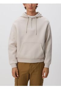 Reserved - Bluza z kapturem - beżowy. Typ kołnierza: kaptur. Kolor: beżowy. Materiał: bawełna, dzianina #1