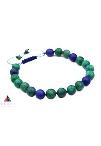 Brazi Druse Jewelry - Bransoletka Męska Lapis Lazuli Matowy Sznurek. Kamień szlachetny: lapis lazuli