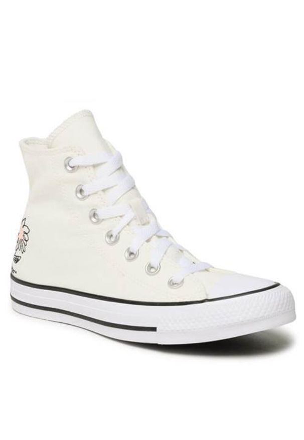 Buty do chodzenia damskie Converse Chuck Taylor All Star. Zapięcie: sznurówki. Kolor: beżowy. Materiał: materiał, tkanina. Szerokość cholewki: normalna. Model: Converse All Star. Sport: turystyka piesza