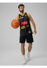 4f - 4F Koszulka meczowa replika wyjazdowa z sezonu 2025/26 męska 4F x Trefl Sopot - czarna XXL. Kolor: czarny. Materiał: materiał. Wzór: nadruk #2