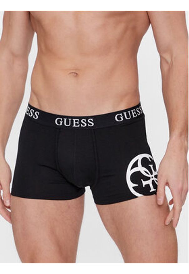 Guess Komplet 3 par bokserek Placed Logo U4RG04 K6YW0 Czarny. Kolor: czarny. Materiał: bawełna