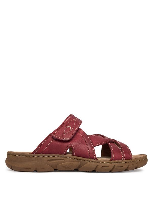 Klapki Josef Seibel. Kolor: czerwony