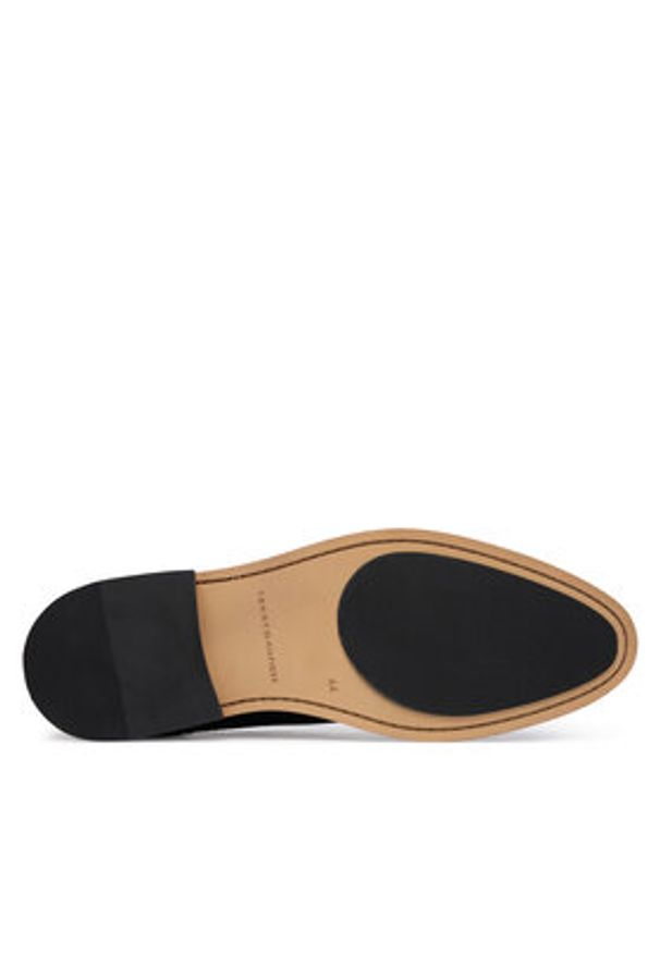 TOMMY HILFIGER - Tommy Hilfiger Półbuty Hilfiger Leather Dress Shoe FM0FM05777 Czarny. Kolor: czarny. Materiał: skóra