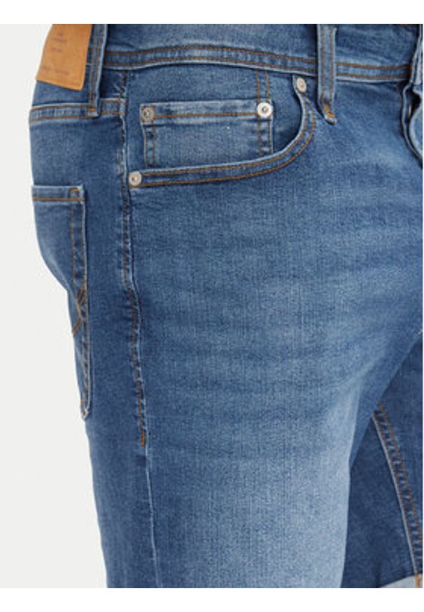 Jack & Jones - Jack&Jones Szorty jeansowe Rick 12269499 Niebieski Regular Fit. Kolor: niebieski. Materiał: bawełna