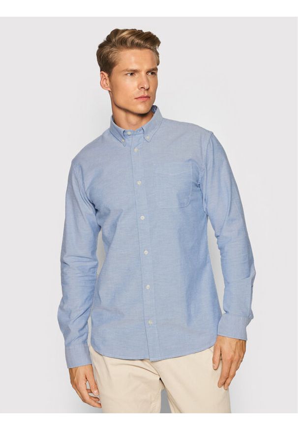 Jack & Jones Koszula Brook Oxford 12192150 Niebieski Slim Fit. Kolor: niebieski. Materiał: bawełna