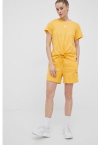 DKNY - Dkny t-shirt bawełniany DP1T8521 kolor pomarańczowy. Kolor: pomarańczowy. Materiał: bawełna. Wzór: aplikacja #3