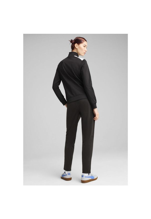 Puma - Damski dres z poliestru PUMA Black. Kolor: zielony, wielokolorowy, czarny, brązowy. Materiał: dresówka, poliester. Wzór: nadruk