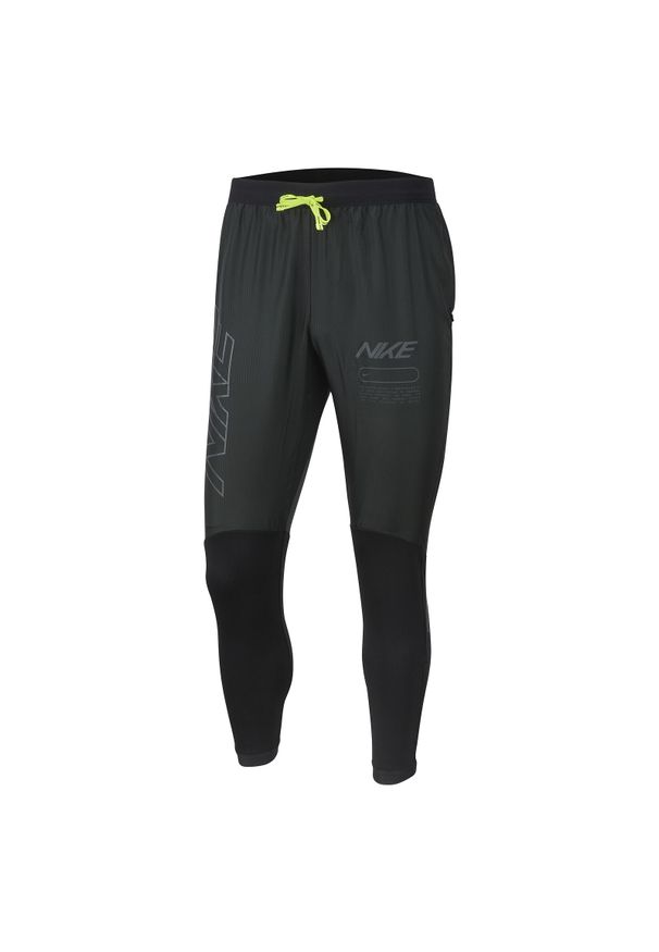 Spodnie męskie do biegania Nike Phenom BV4811. Materiał: materiał, dresówka, dzianina, tkanina, poliester. Technologia: Dri-Fit (Nike)