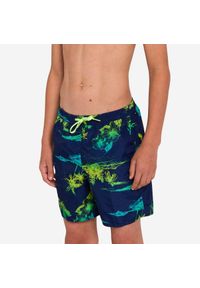 Spodenki surfingowe dla dzieci Decathlon 100 Stories. Kolor: niebieski. Materiał: poliester, materiał. Długość: krótkie #1