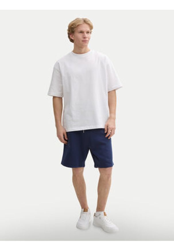 Tom Tailor Denim Szorty sportowe 1045584 Granatowy Regular Fit. Kolor: niebieski. Materiał: bawełna. Styl: sportowy