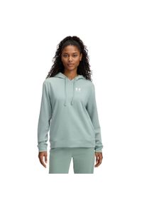 Bluza Z Kapturem Under Armour Ua Rival Terry Damskie. Typ kołnierza: kaptur. Kolor: zielony #1