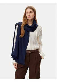 Lauren Ralph Lauren - LAUREN RALPH LAUREN Szal 454937219001 Granatowy. Kolor: niebieski. Materiał: bawełna