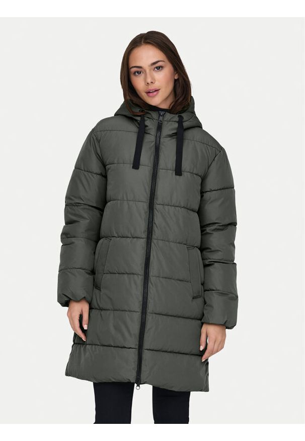 only - ONLY Kurtka zimowa Clair 15323232 Szary Regular Fit. Kolor: szary. Materiał: syntetyk. Sezon: zima