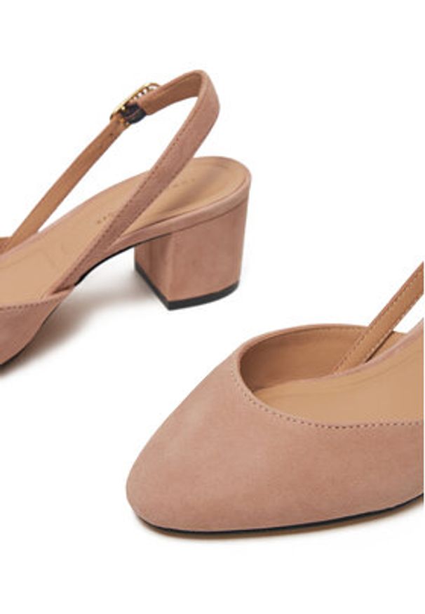 TOMMY HILFIGER - Tommy Hilfiger Czółenka FW0FW08660 Różowy. Kolor: różowy. Materiał: zamsz, skóra