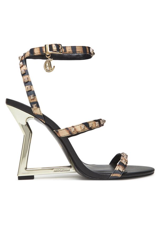 Just Cavalli Sandały 78RA3S62 ZSA32 Czarny. Kolor: czarny. Materiał: materiał