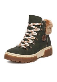 Rieker Trzewiki CEO-X8647-54 Zielony. Kolor: zielony. Materiał: materiał #6