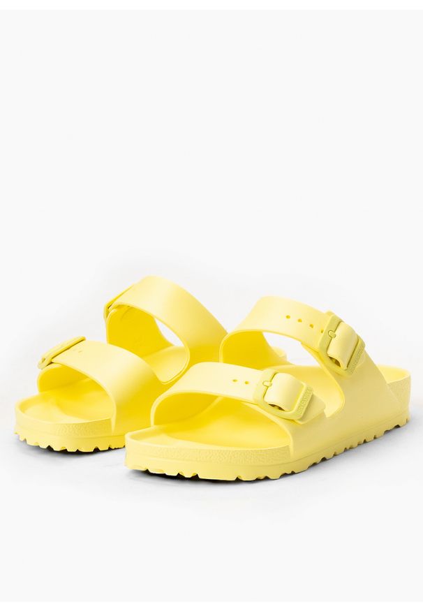 Birkenstock - BIRKENSTOCK ARIZONA EVA Klapki damskie. Okazja: na spacer, na co dzień, do pracy. Kolor: żółty. Styl: casual