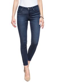 Lee - SPODNIE DAMSKIE LEE SCARLETT CROPPED POLISHED INDIGO L30CRKKD #7