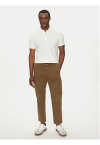 BOSS Polo Passertip 50507699 Beżowy Slim Fit. Typ kołnierza: polo. Kolor: beżowy. Materiał: bawełna #3