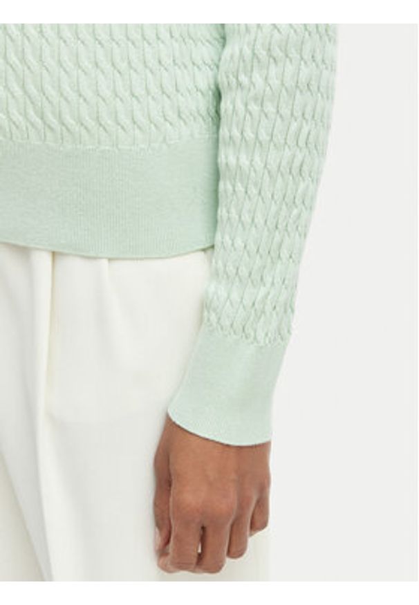 TOMMY HILFIGER - Tommy Hilfiger Sweter WW0WW44993 Zielony Regular Fit. Kolor: zielony. Materiał: bawełna