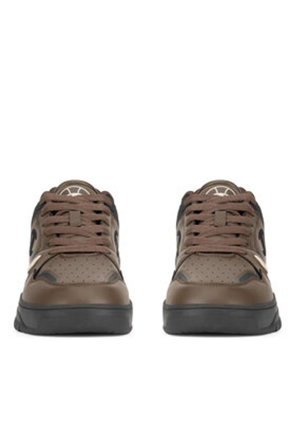 Champion Sneakersy 3 POINT TECH LOW S22272-MM505 Brązowy. Kolor: brązowy. Materiał: materiał