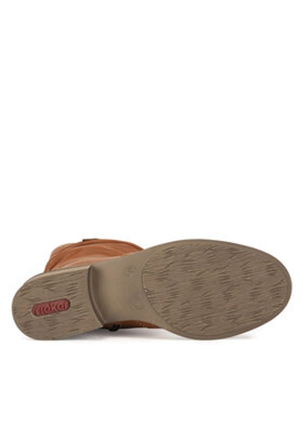 Rieker Botki Z4180-22 Brązowy. Kolor: brązowy. Materiał: materiał