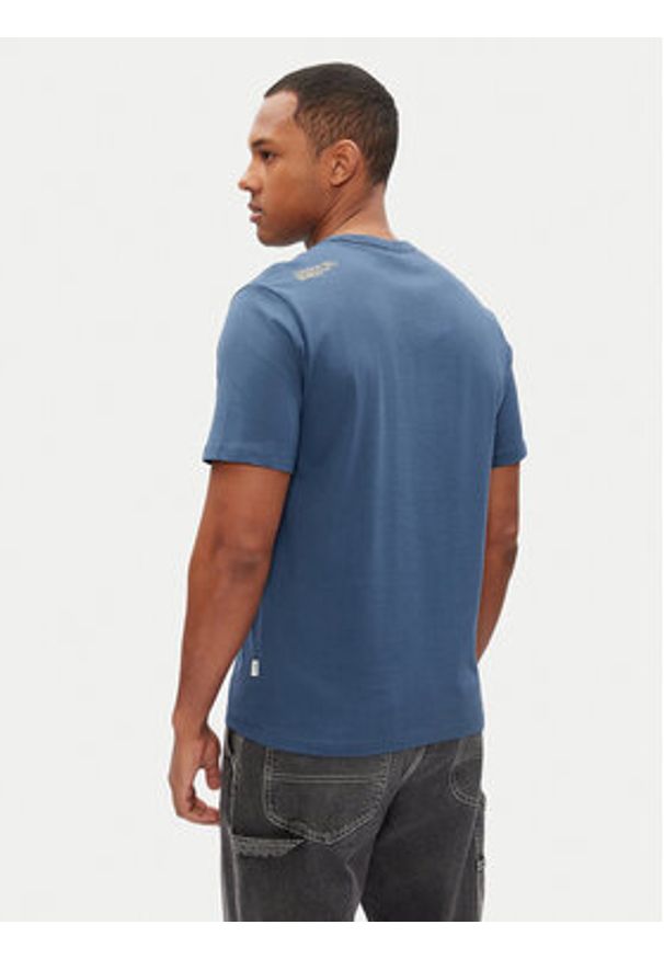Pepe Jeans T-Shirt Dylan PM509728 Niebieski Regular Fit. Kolor: niebieski. Materiał: bawełna