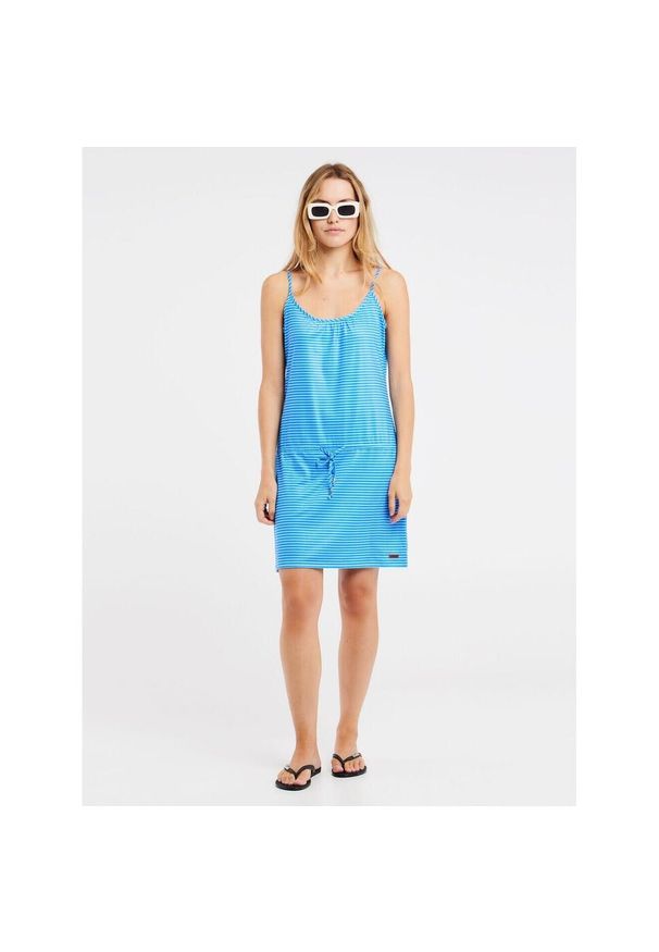 Sukienka damska Protest Prtbounties 23. Kolor: niebieski. Wzór: nadruk. Sezon: lato. Sport: turystyka piesza