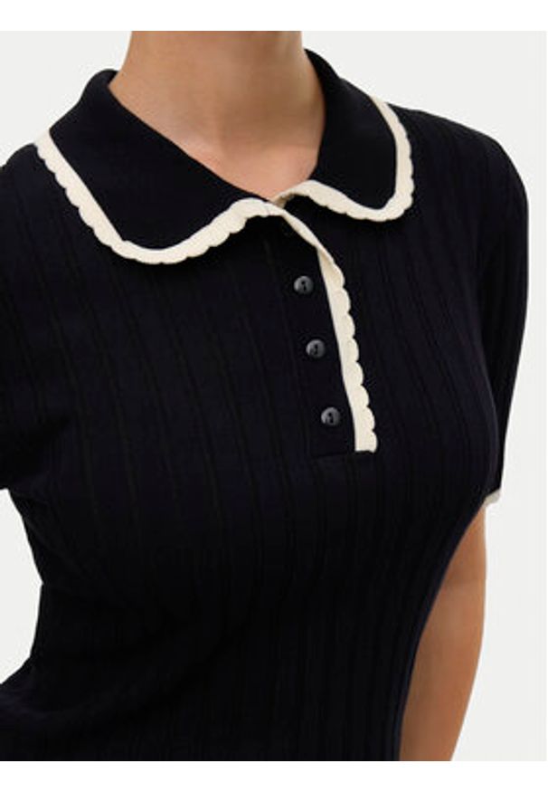 Vero Moda Sweter Manon 10336939 Czarny Slim Fit. Kolor: czarny. Materiał: wiskoza