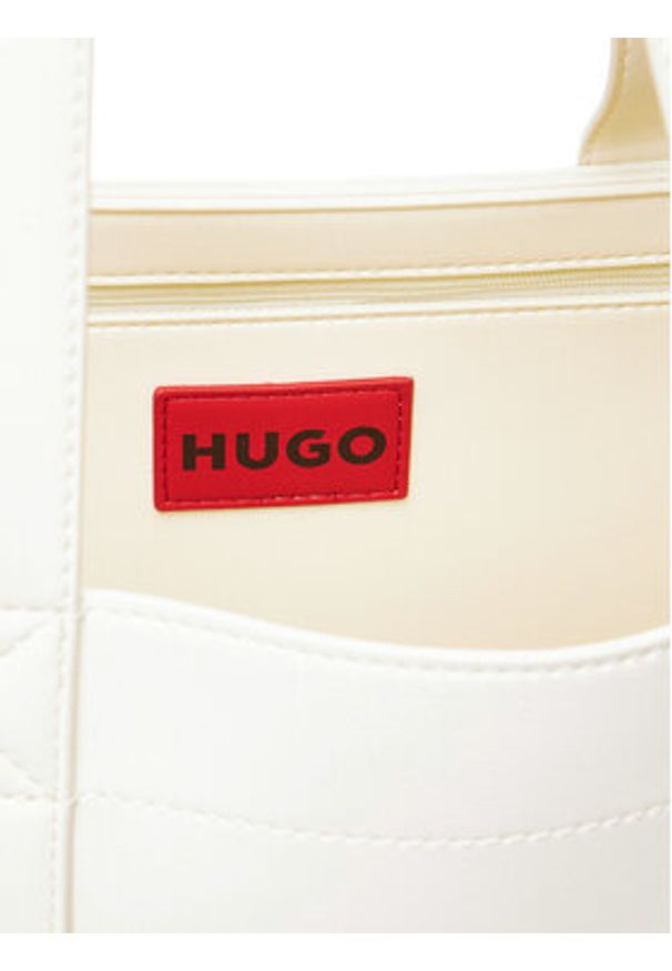 Hugo - HUGO Torebka 50547491 Biały. Kolor: biały. Materiał: skórzane