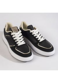 Shelvt Sneakersy damskie czarne. Kolor: czarny #2
