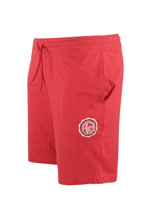 ZFOAM - Szorty męskie Nostrano – 100% bawełna, oddychające. Kolor: czerwony. Materiał: bawełna. Sport: fitness